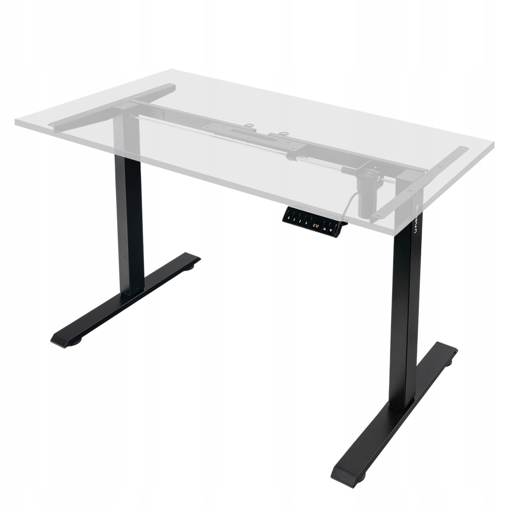 Stelaż Biurka Elektryczny Regulowany 72-117 cm Udźwig 80 kg czarny Furvero