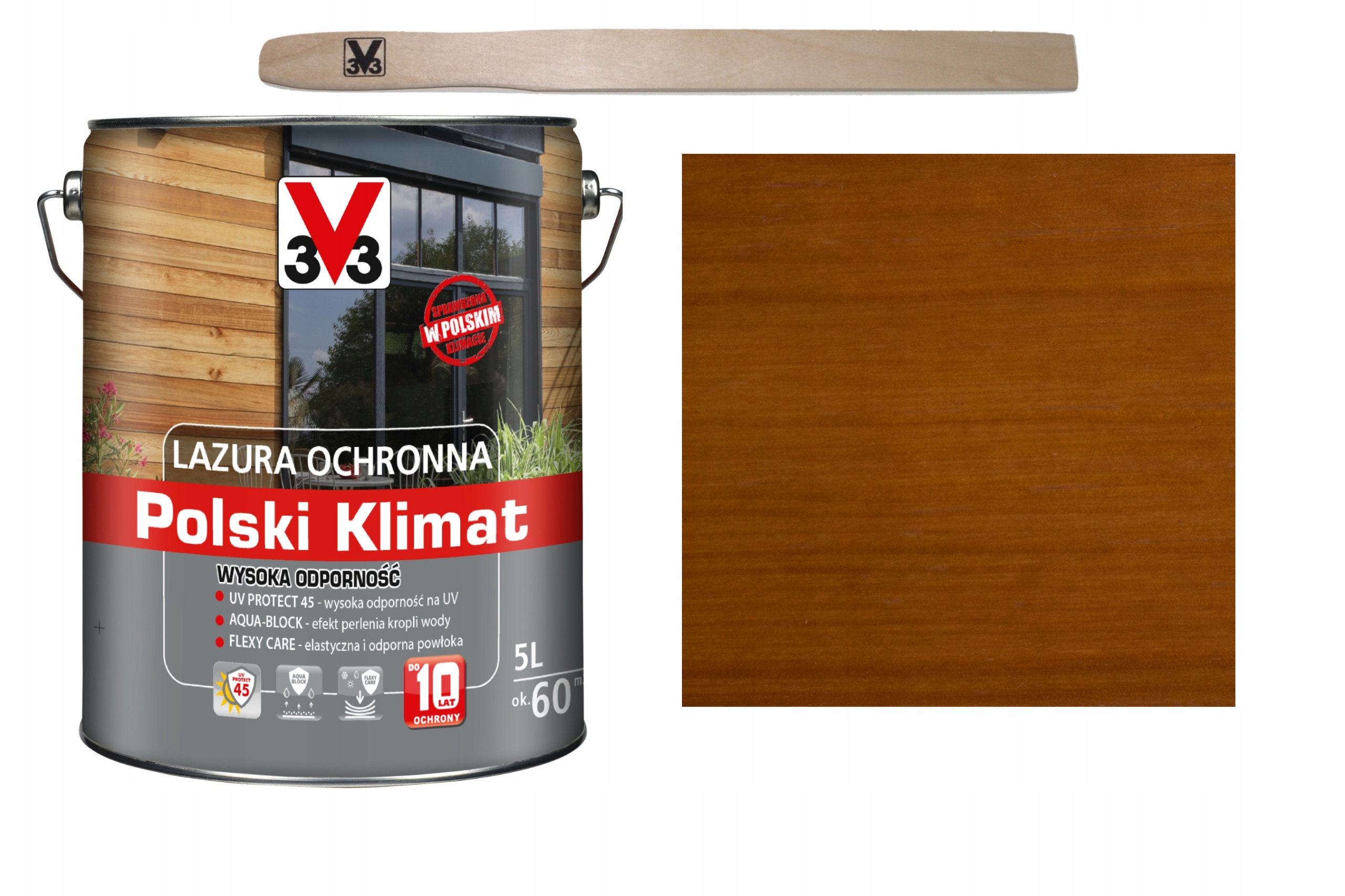 

Lazura V33 Polski Klimat 10 lat Dąb Jasny 5L