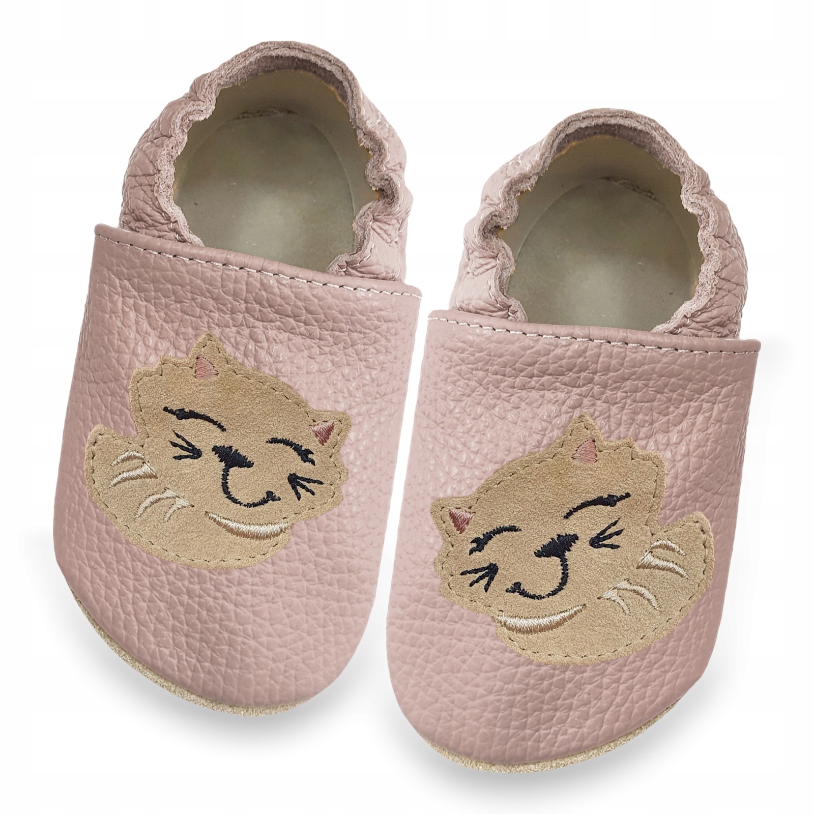 Kapcie barefoot skórzane dziecięce Funky Monkey Pro Kotek Kwarc 25/26