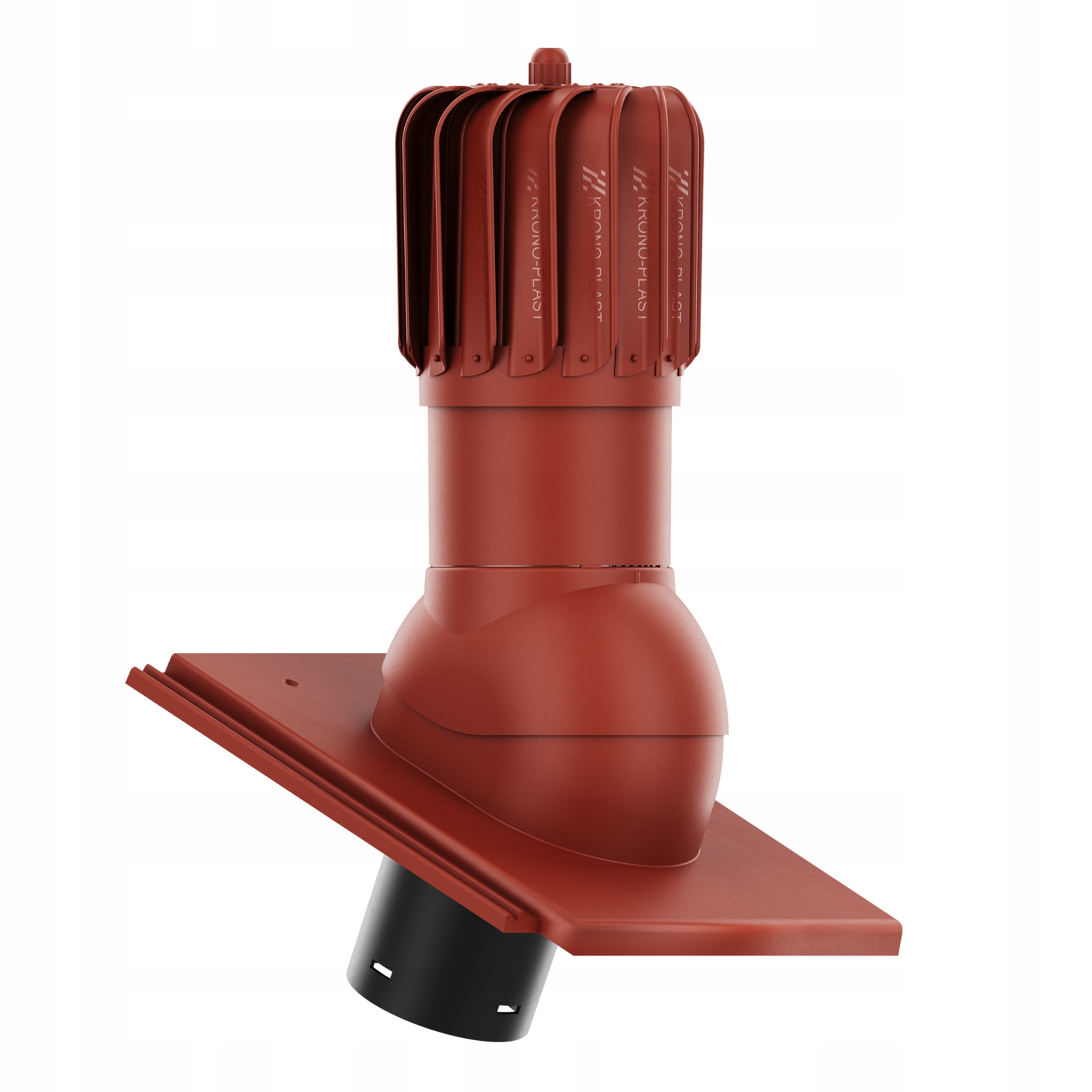 Větrací komín Otočný podlouhlý fi150 Nelskamp Planum Tmavě Červený