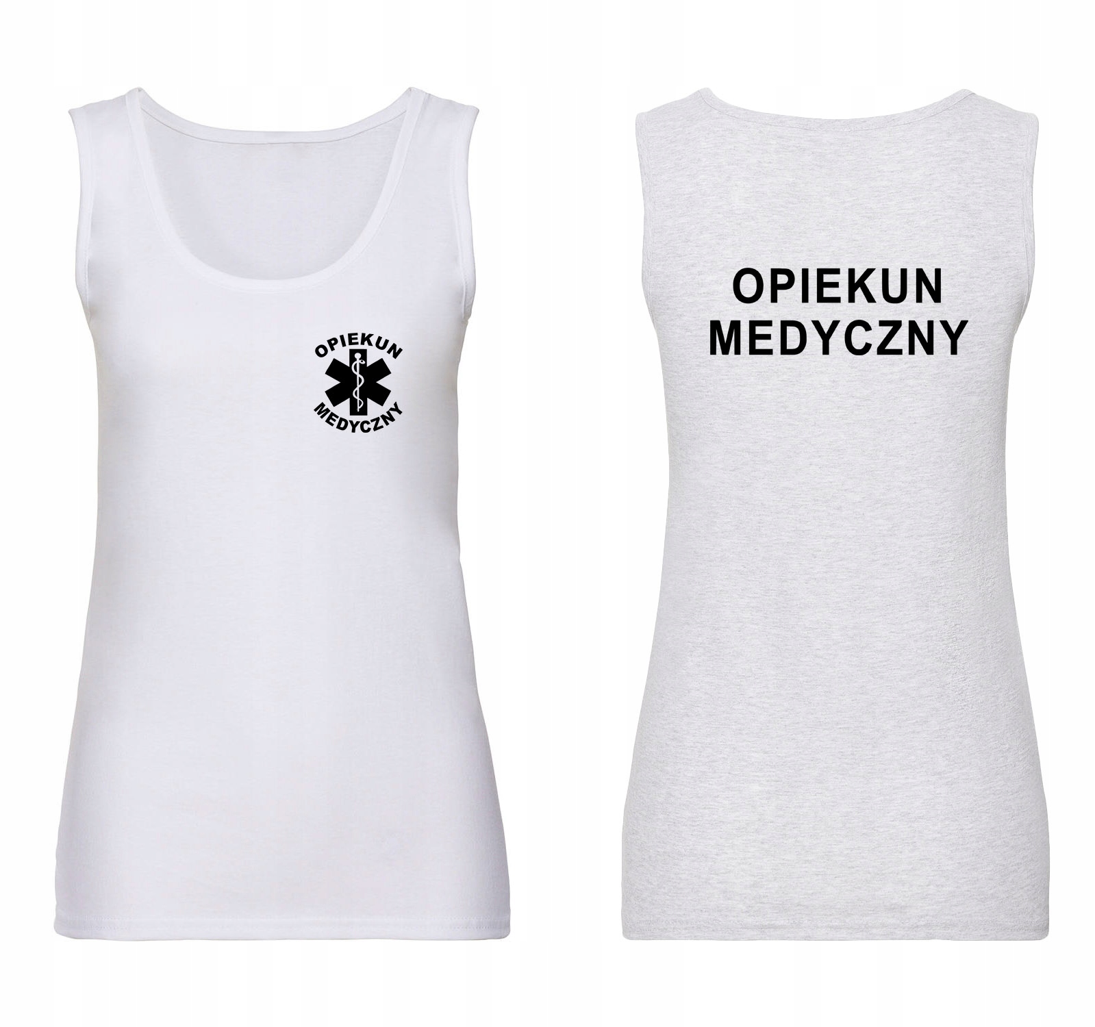 

Koszulka top Opiekun Medyczny Haft eskulap Whsdm