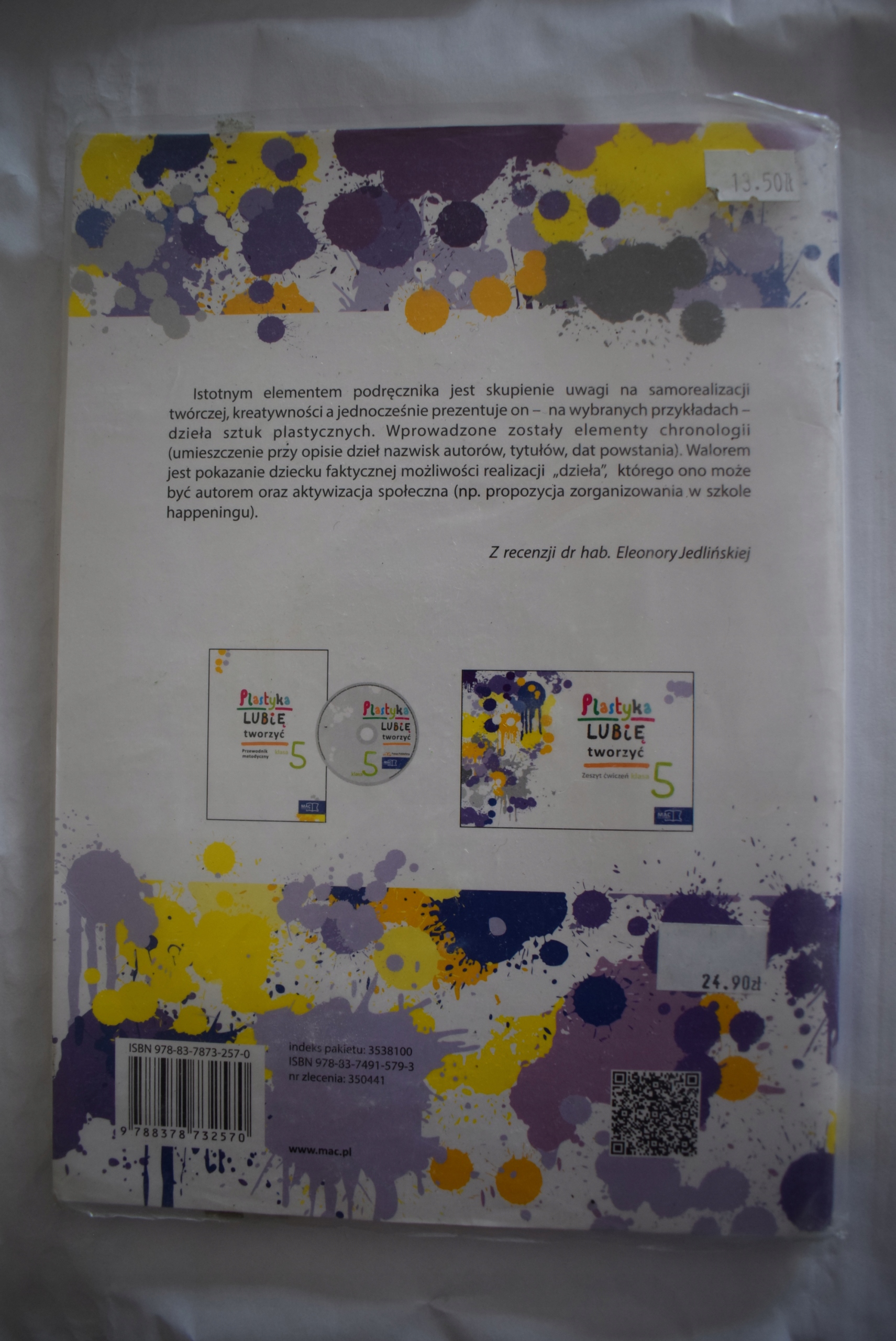 Plastyka Lubię tworzyć SP kl.5 M Kwiecień, W Sygut Rodzaj tradycyjny podręcznik
