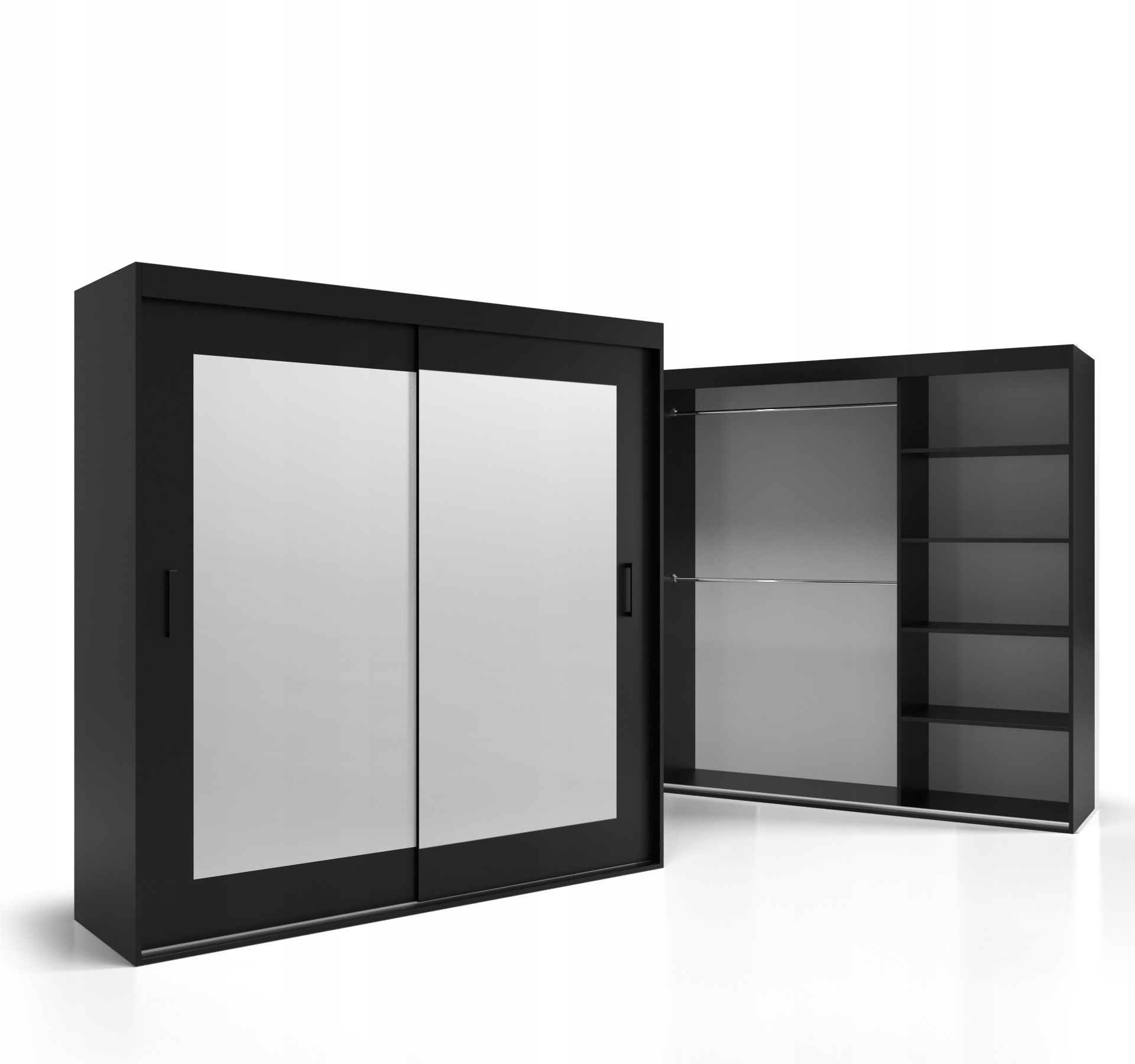 Skříň Posuvné dveře 200x245 Deska 18 mm Zrcadlo VSZ110 O-sofa