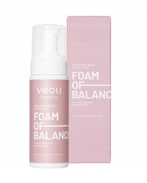 Veoli Botanica Veoli Foam of Balance seboregulujaca pianka do mycia twarzy