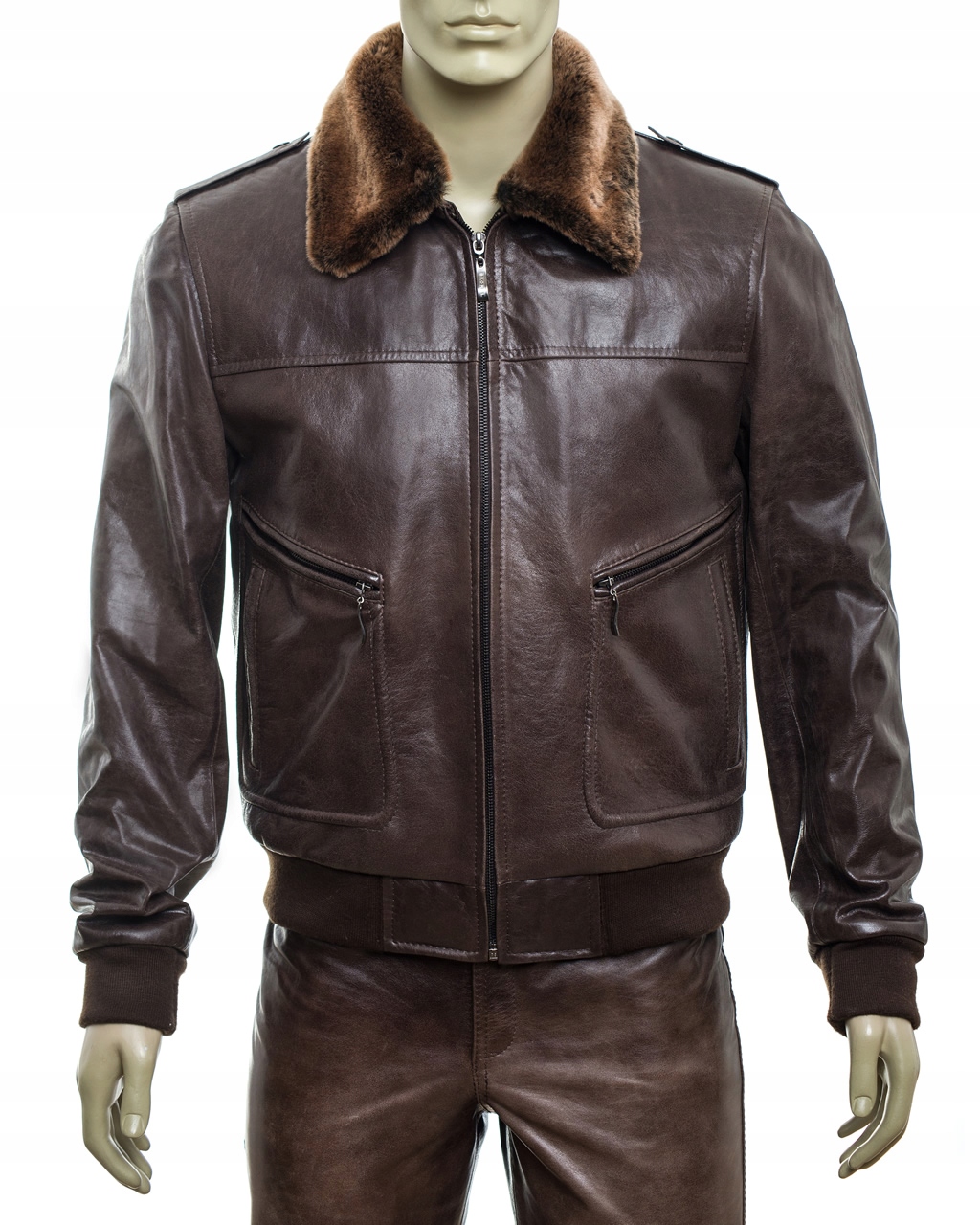 Pilot - Kurtka męska - XL - skóra naturalna