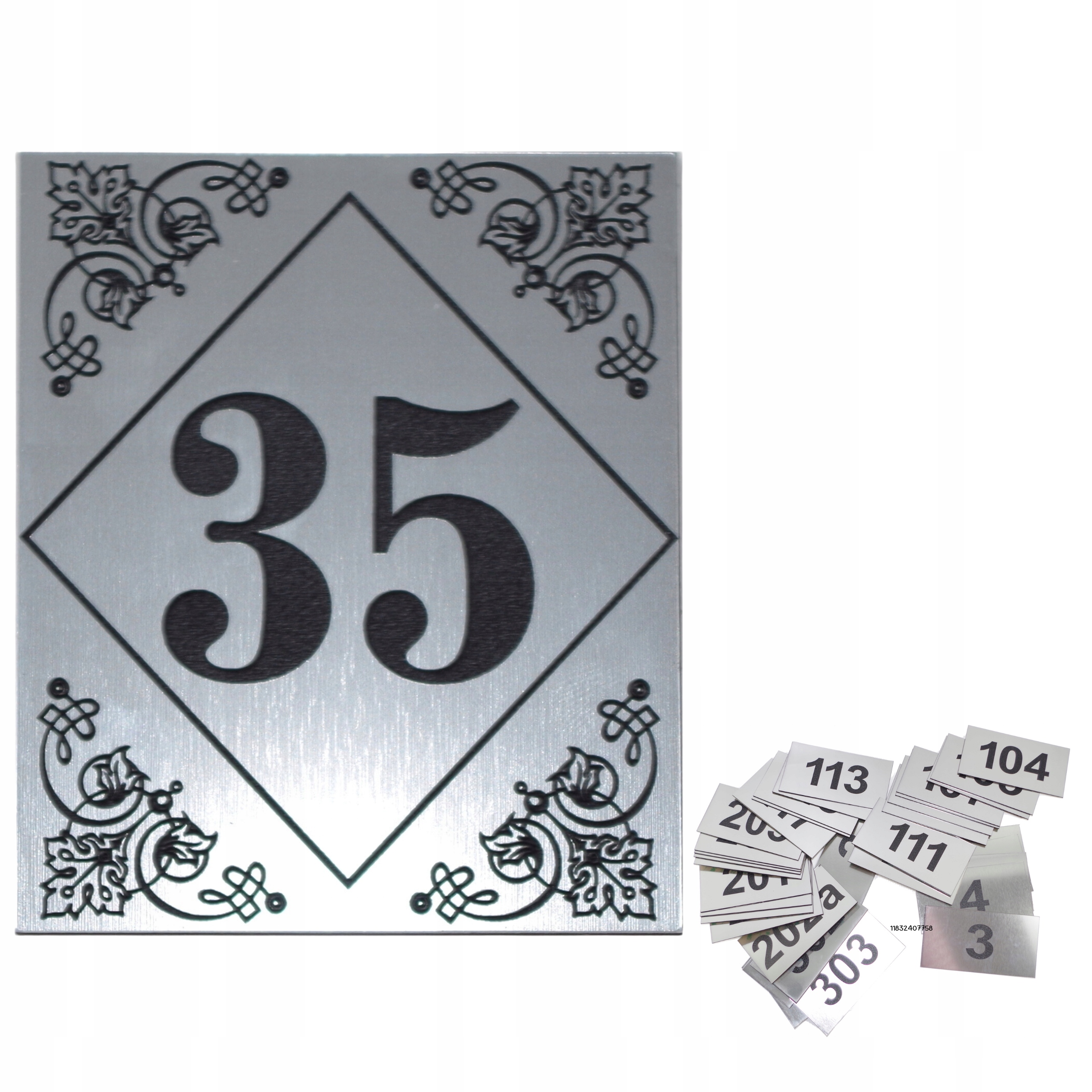 TABLICA ADRESOWA NUMER DOMU TABLICZKA LAMINAT NA DOM 8,5x7 CM GRAWER