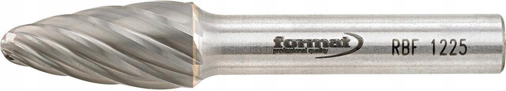 Karbidový otočný pilník zaoblený 1225 Alu 6 mm 12x25 mm Format