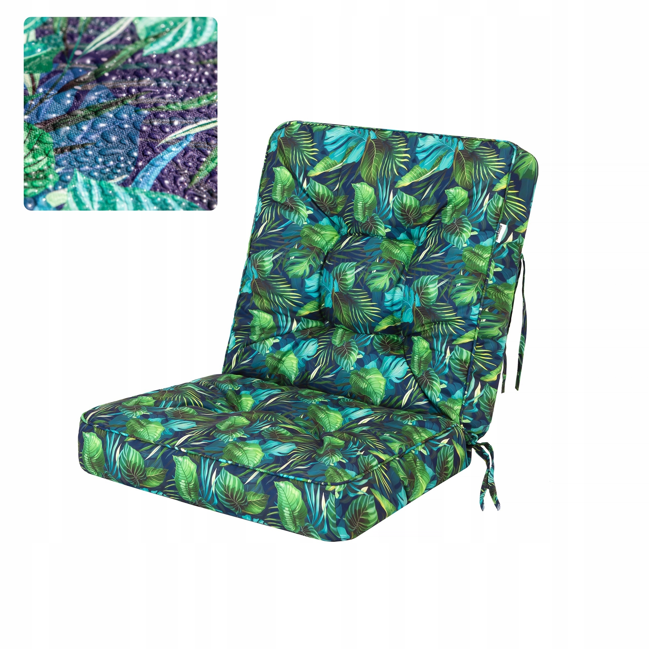 Poduška na stoličku, záhradné ležadlo, vankúš na hojdačku alebo lavičku, šírka 60 cm