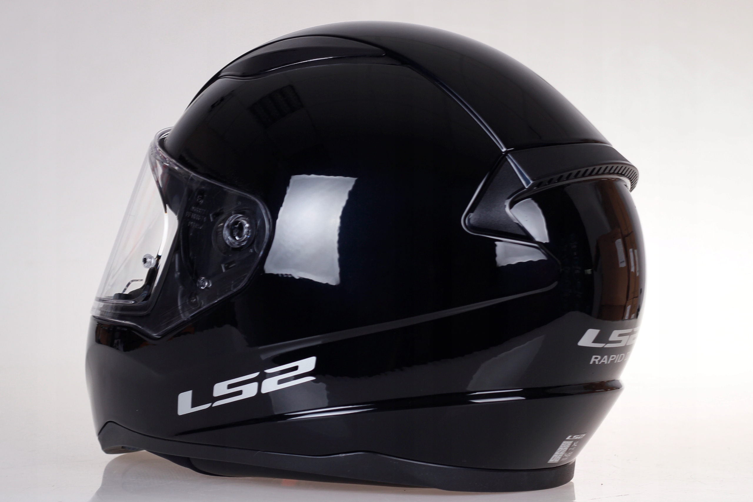 KASK MOTOCYKLOWY LS2 FF353 RAPID II CZARNY SYSTEM PINLOCK 2 szyby Kolor czarny