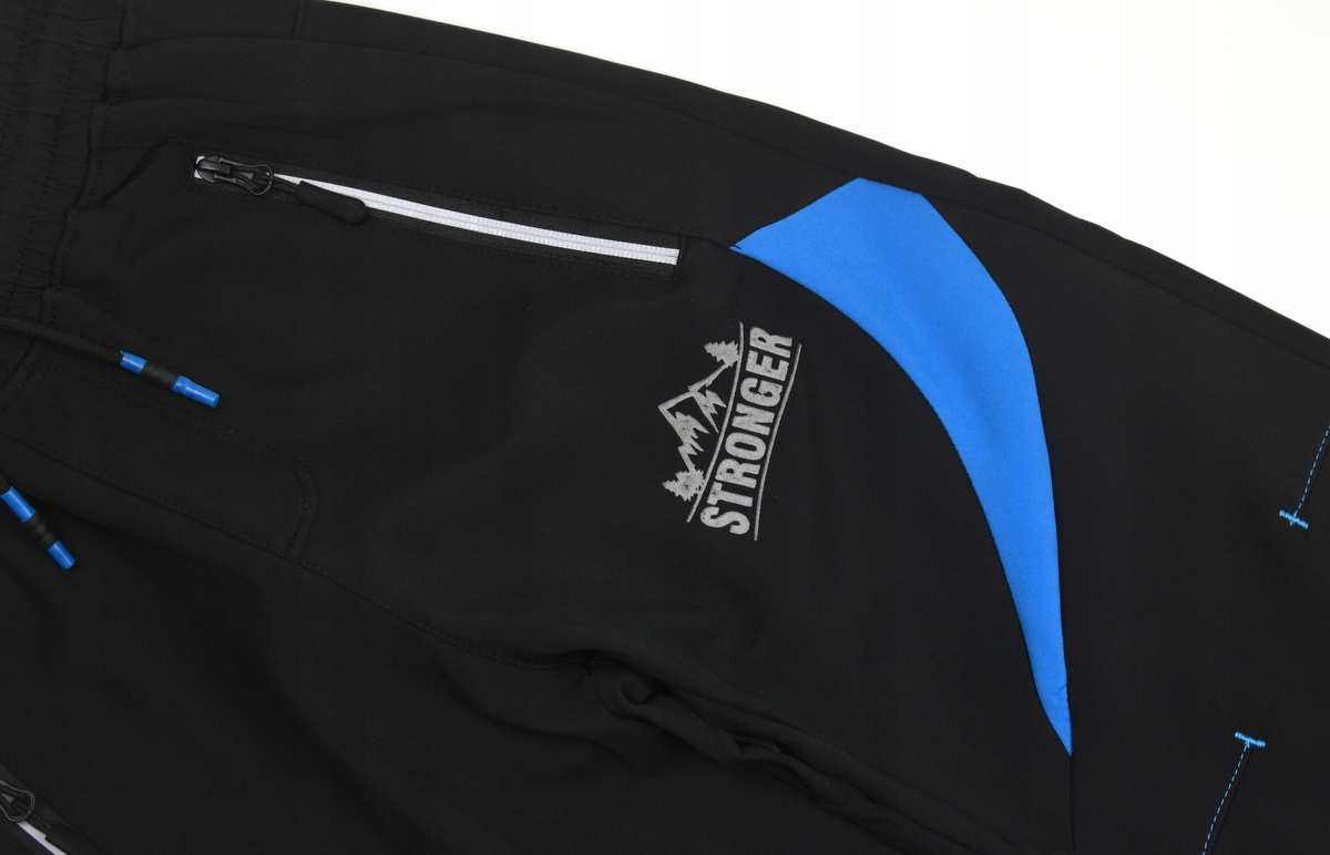 HOLD HANDS Czarne Zimowe SPODNIE Ocieplane Softshell w pasie Guma - 152/158 Kod producenta CZ2528872