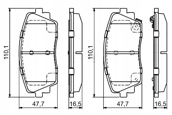 Brzdové Destičky Bosch 581011YA00 581011YA30