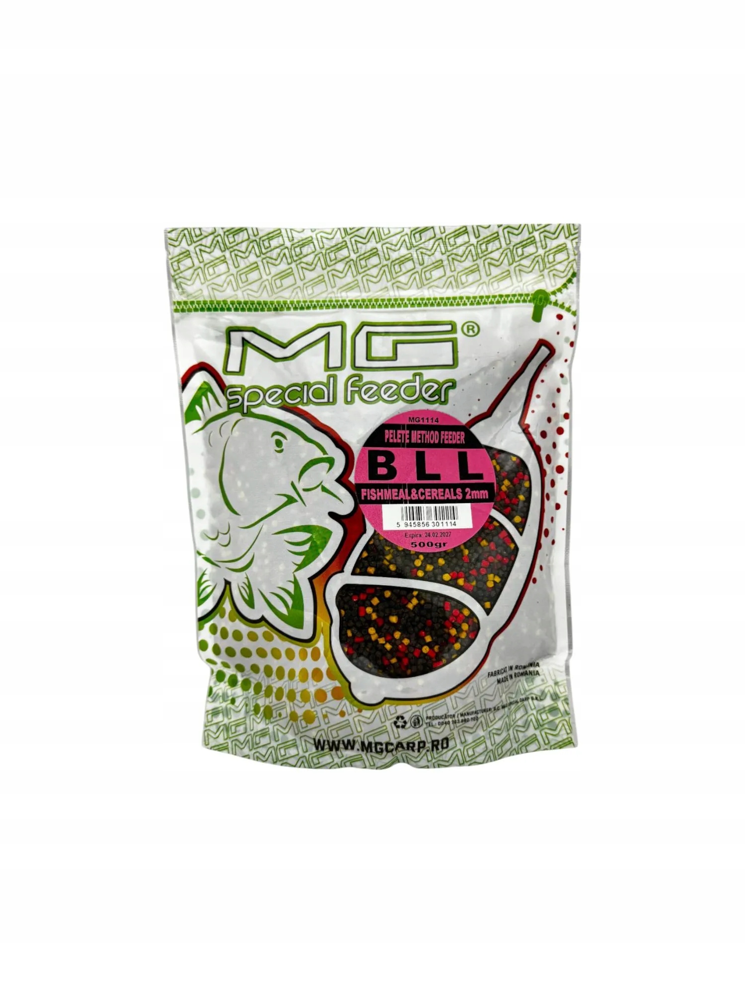 Pellet B.l.l. 2 mm 500 g Mg Carp (Bird Food) Specjal Method Feeder