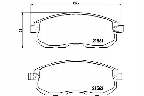 Brzdové Destičky Brembo 41060AM892 410605Y790 D106