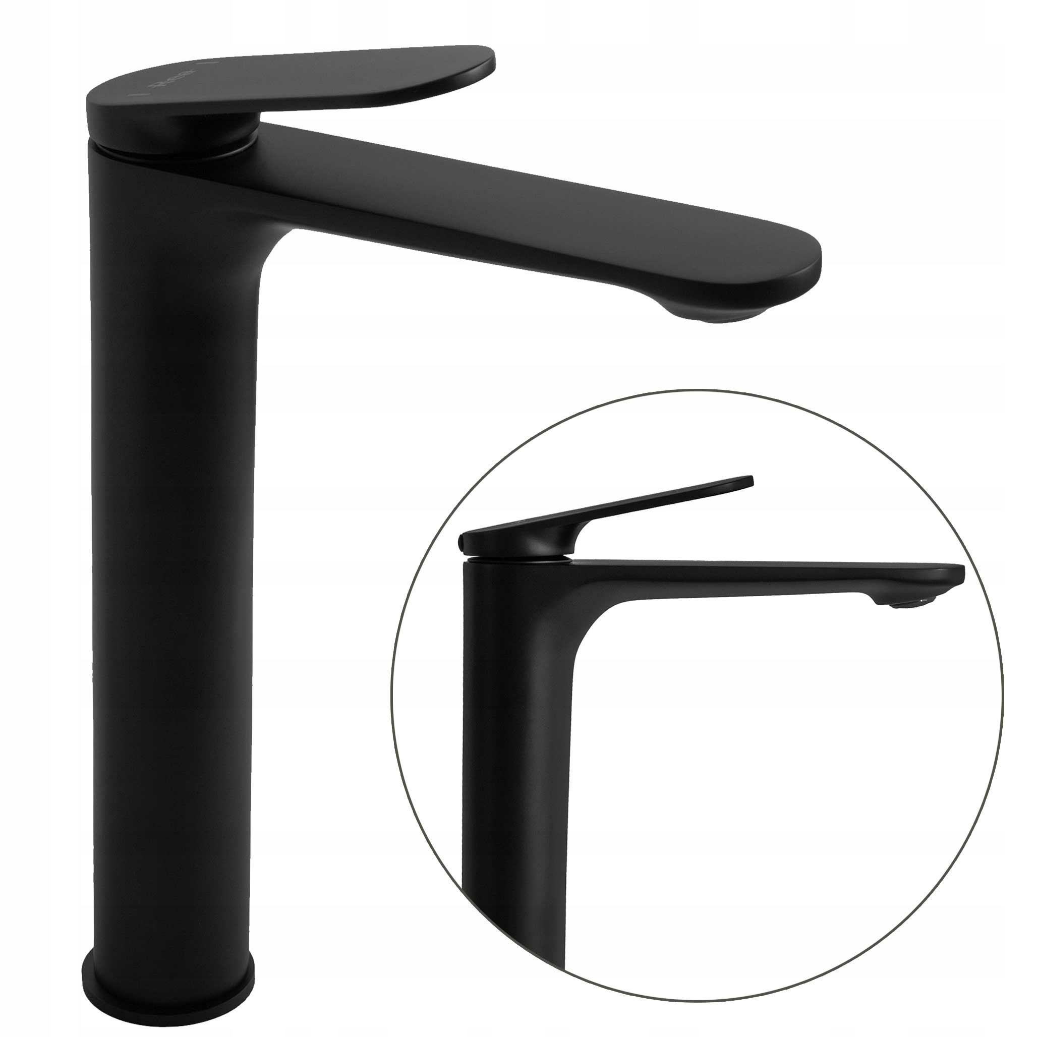 Umývadlová batéria Rea Marco Black Vysoká čierna matná na skrinku