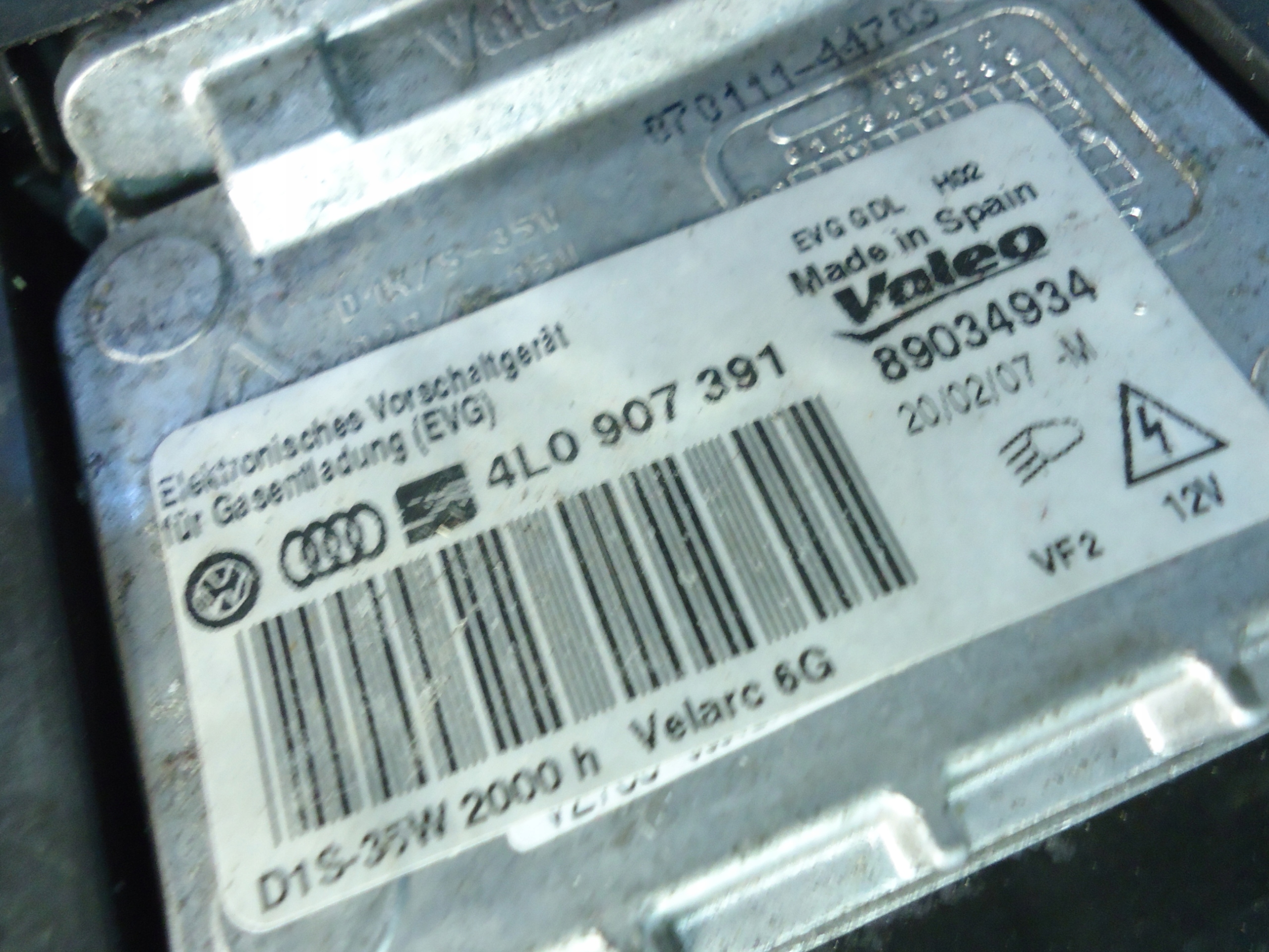 VW EOS light left left front BIXENON 1Q2941751A 89314110 4L0907391