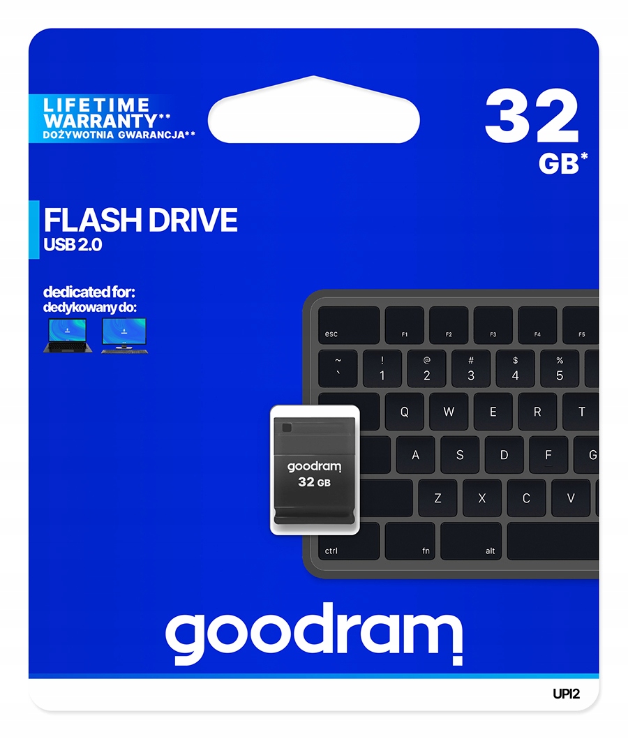 Pendrive Goodram Usb 2.0 32GB UPI2 flash memória fekete mini
