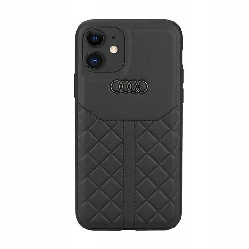 Audi Genuine Leather Pouzdro pro iPhone 11 (Černé)
