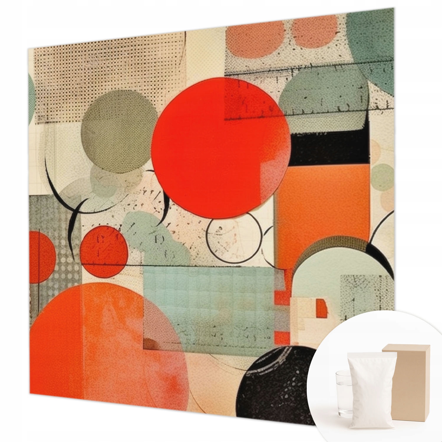 Flizelinová fototapeta Moderní lepidlo Barevná abstrakce 250 x 250 cm