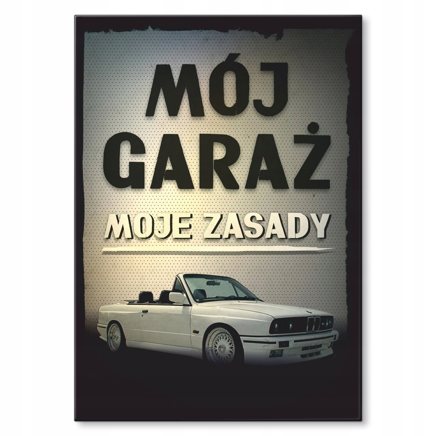 

Plakat metalowy Mój garaż, moje zasady M