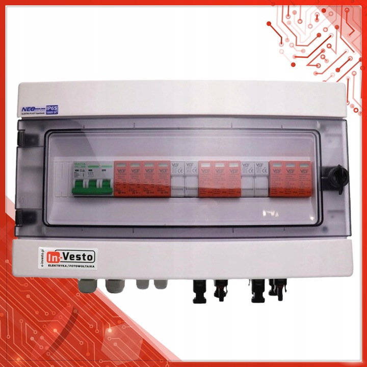 ROZDZIELNICA PV 1000V DC/AC 2 STRINGI FOTOWOLTAIKA EAN (GTIN) 5905806485004