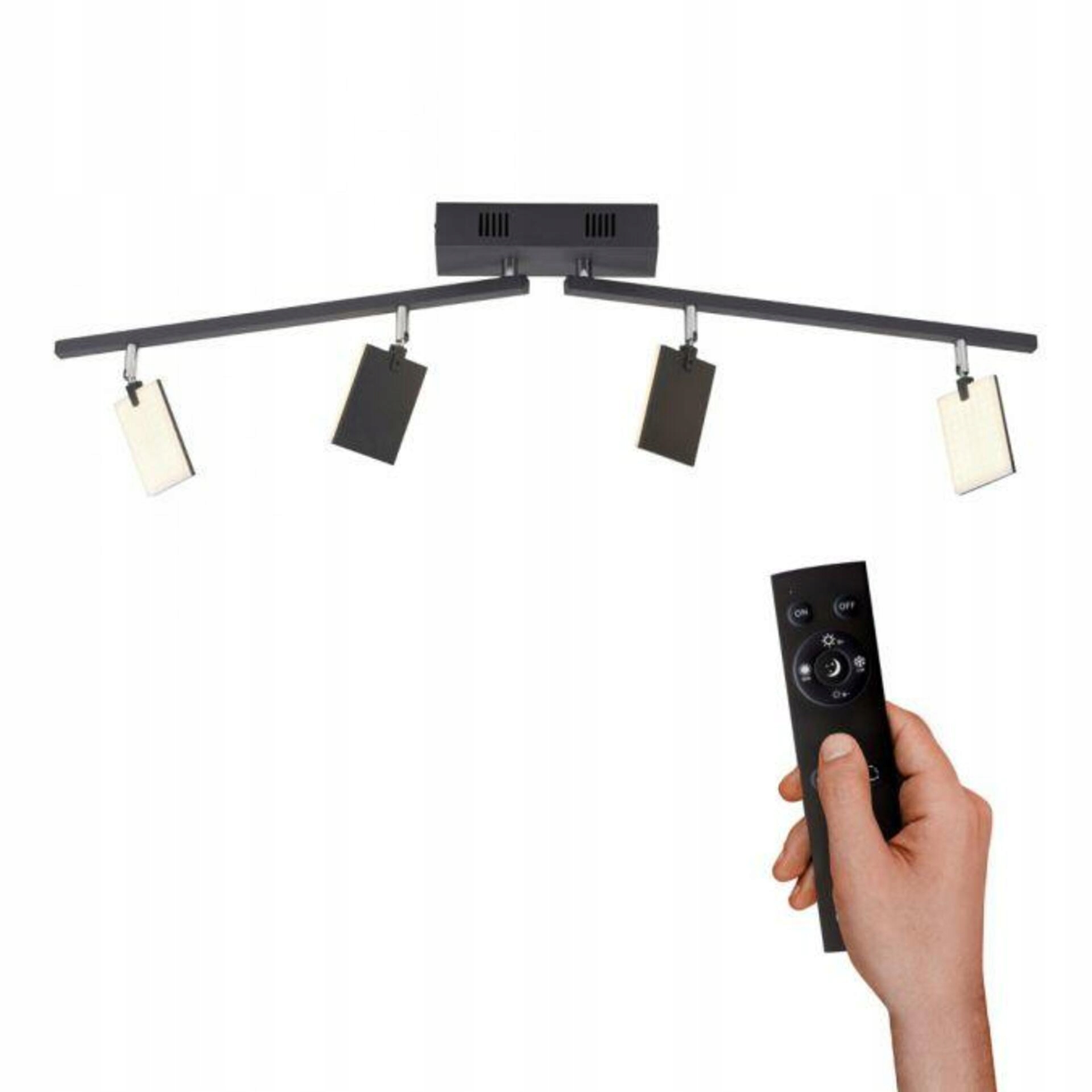 Paul Neuhaus Pure-mira Led stropné svietidlo čierne, Cct, stmievanie, pamäť