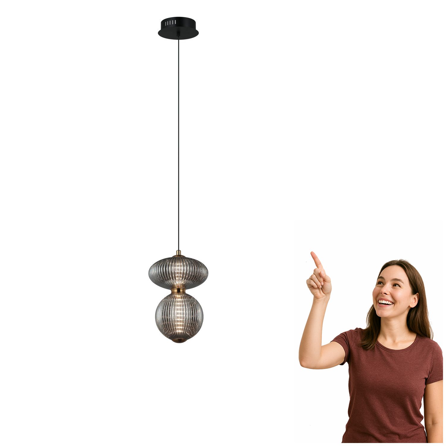 Závesná Led lampa 7W Nico PND-8545-2B-AB-SG Italux