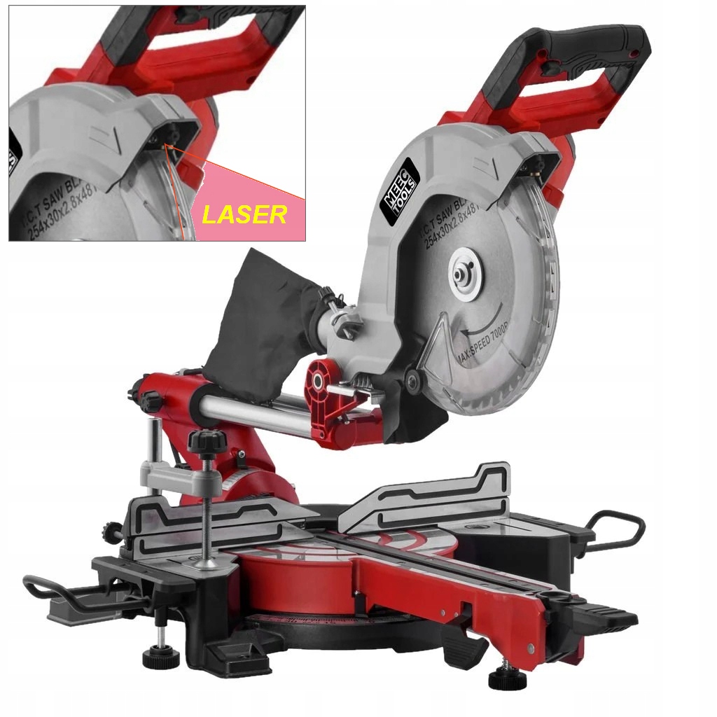 

Piła ukosowa ukośnica Pilarka 254mm 1800W Laser