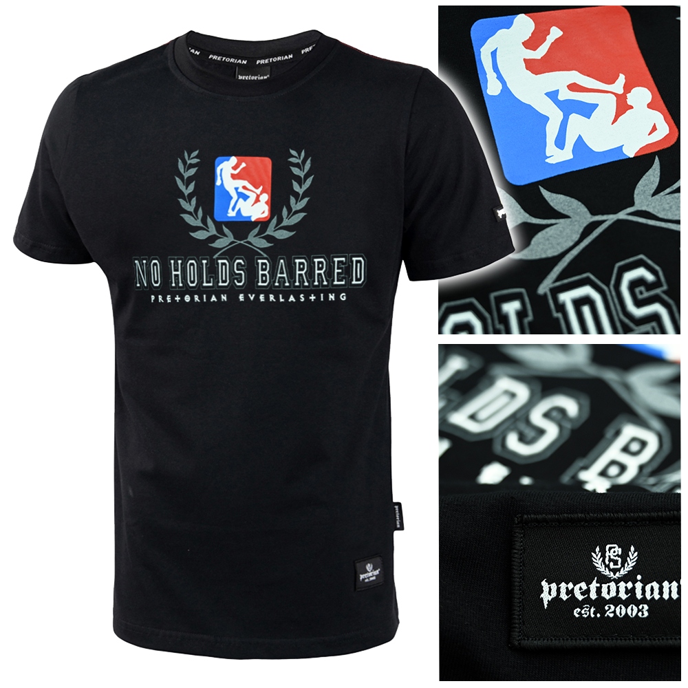 

Koszulka męska T-shirt Pretorian czarna r.L