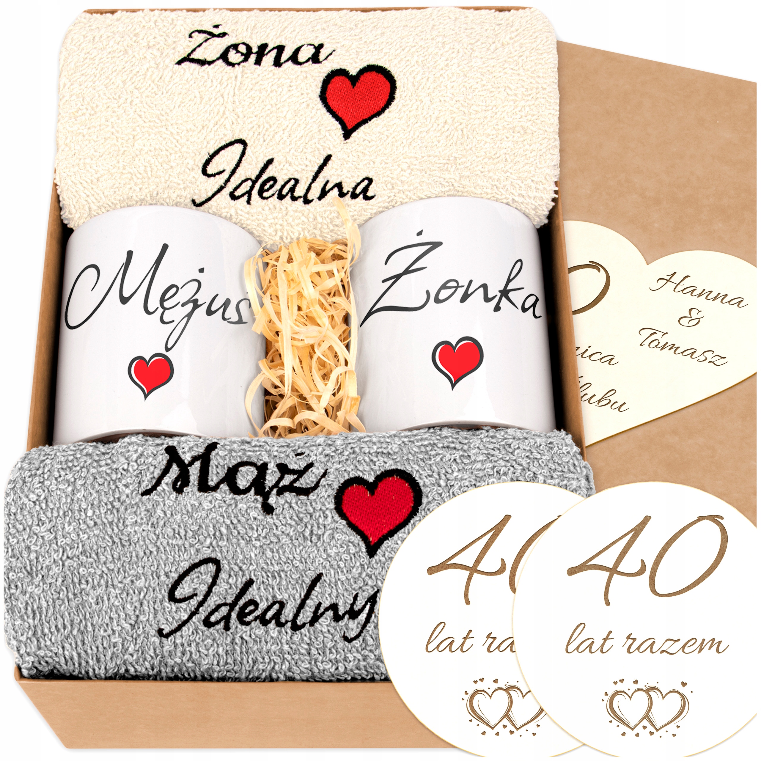 na Rocznicę Ślubu Jubileusz 50 40 30 35 Ręczniki Kubki sw
