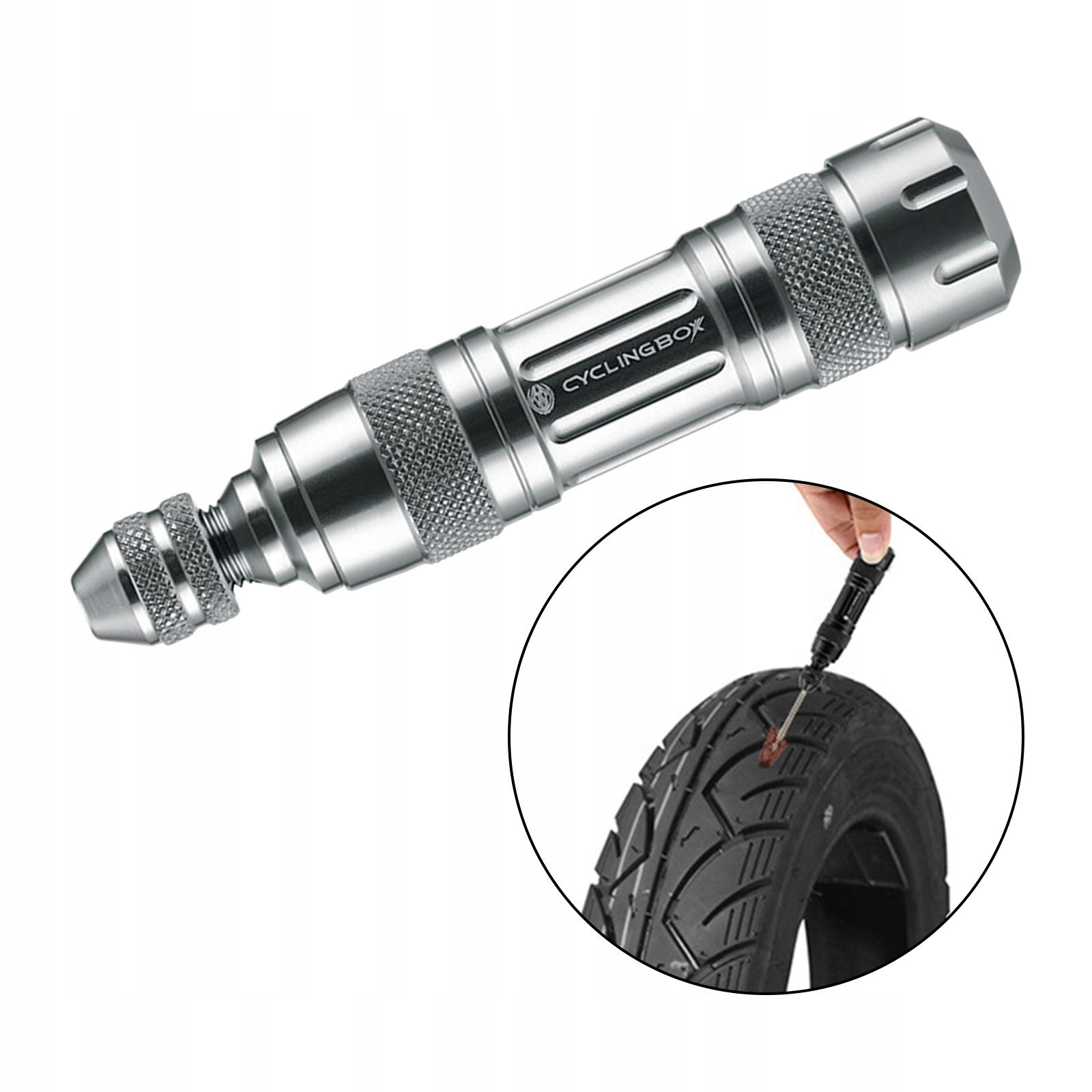 Zestaw do naprawy opon do rowerów bezdętkowych – do MTB Silver Marka inna