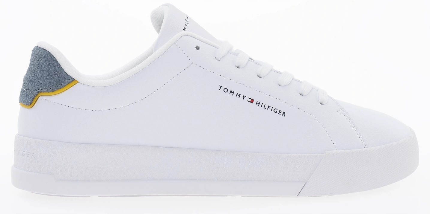 Tommy Hilfiger Court Leather FM0FM05367 bílé kožené pánské tenisky 46