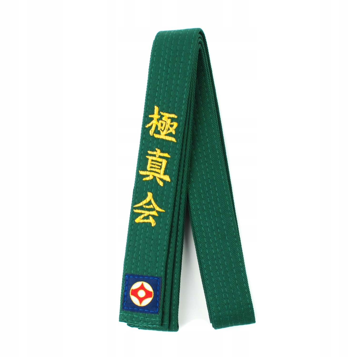 Pas Do Kyokushin Karate Zielony 240 cm haft do kimona