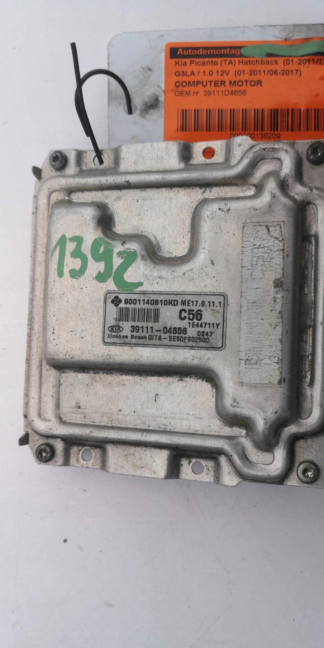 KIA PICANTO 1.0B 39111-04656 9001140810KD computer