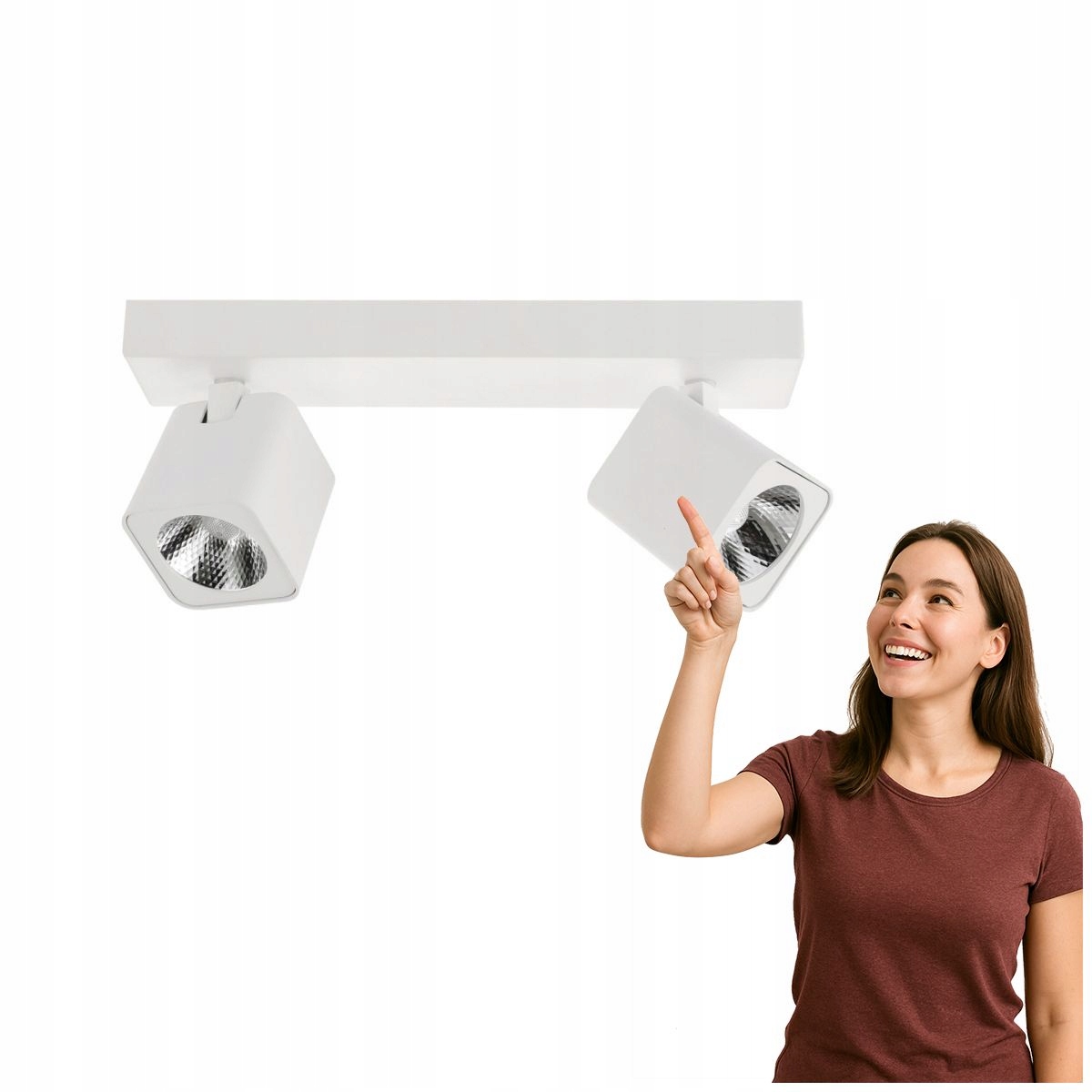 Led spot 10W, bílý, řada Aveiro, moderní styl Italux