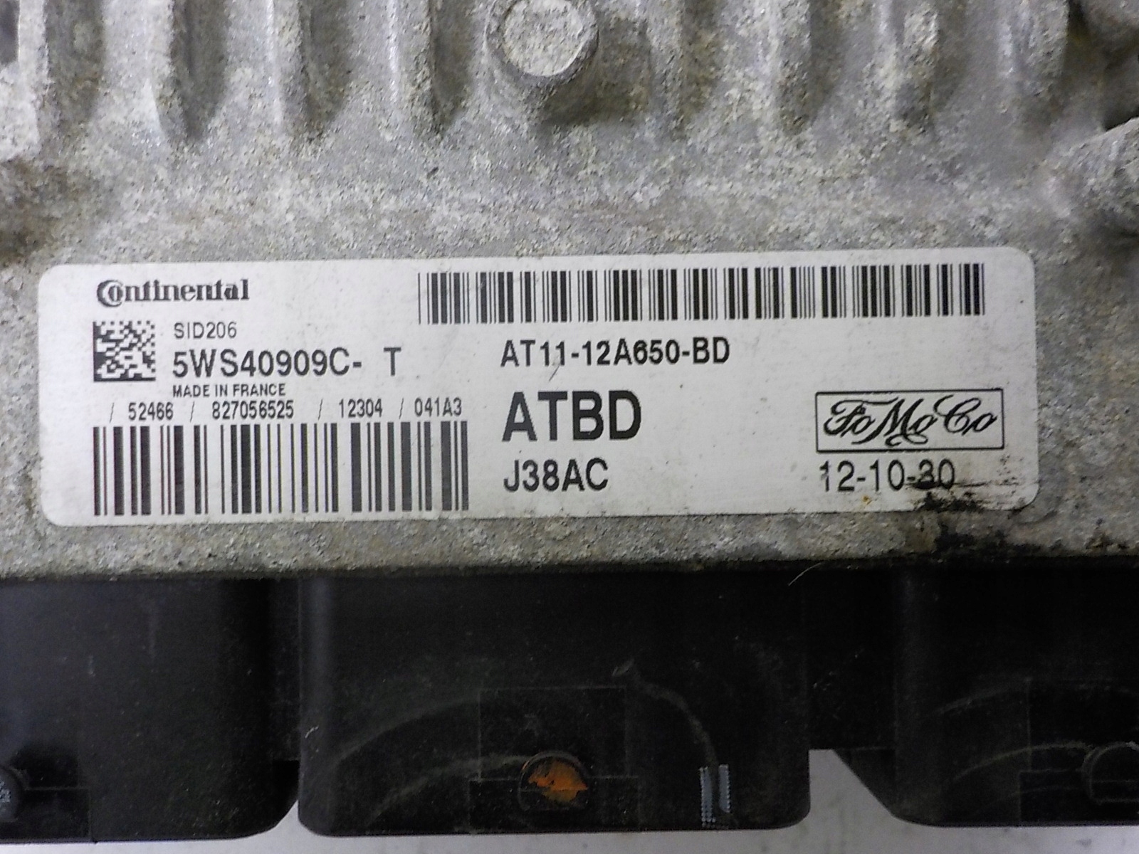 FORD TRANSIT CONNECT computer control unit AT11-12A650-BD 5WS40909C-T ATBD