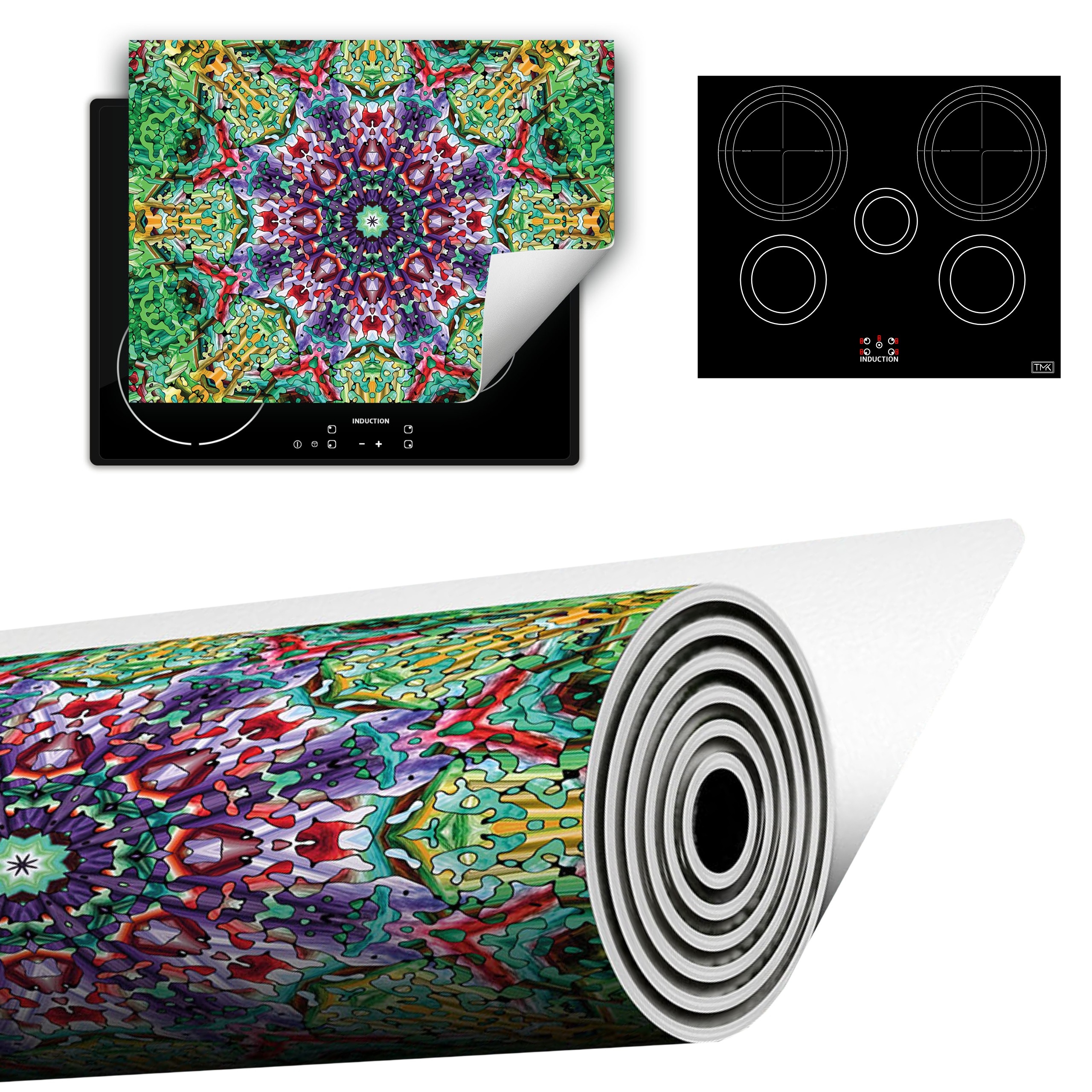 Vinylová Podložka Do Kuchyně Více Místa 70x52 barevná mozaika