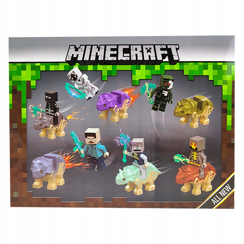 

Minecraft Minifigurki Dinozaury Klocki