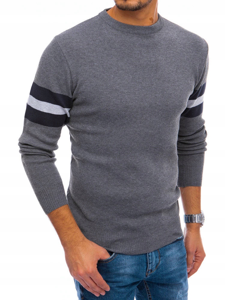 

Sweter Męski Klasyczny Szary roz. XL