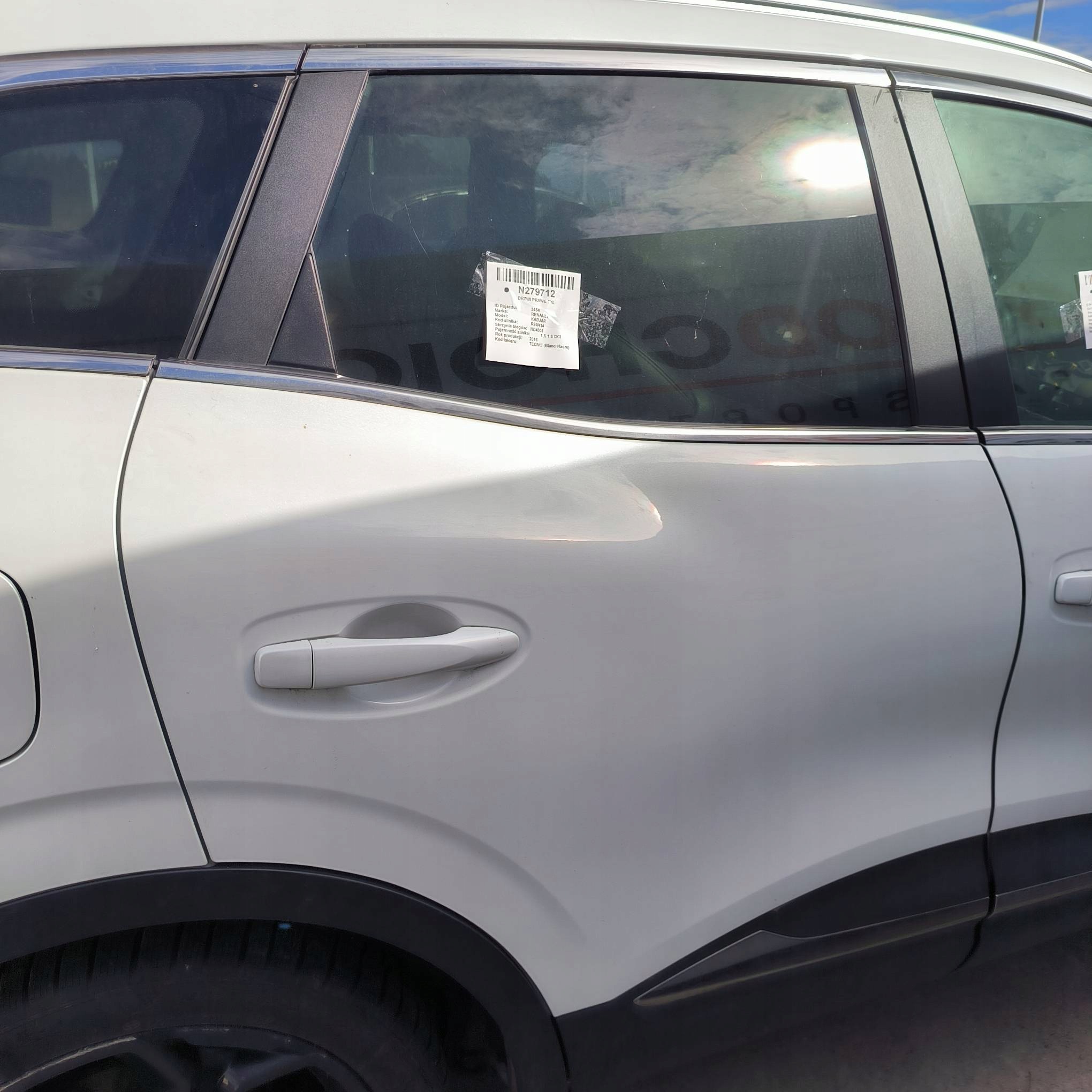 Tür rechts heck TEQNC RENAULT KADJAR