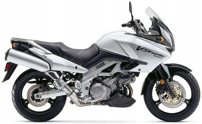 Samolepky Na Motocykl Juula Pro Suzuki DL 1000 V-strom 2002-2003 Stříbrné YD8