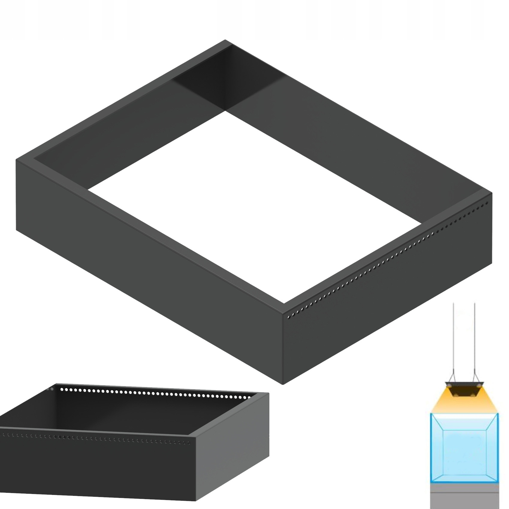 Stínidlo na lampu mj. Hyperspot Rs -35x27,5 Kryt akvarijní lampy