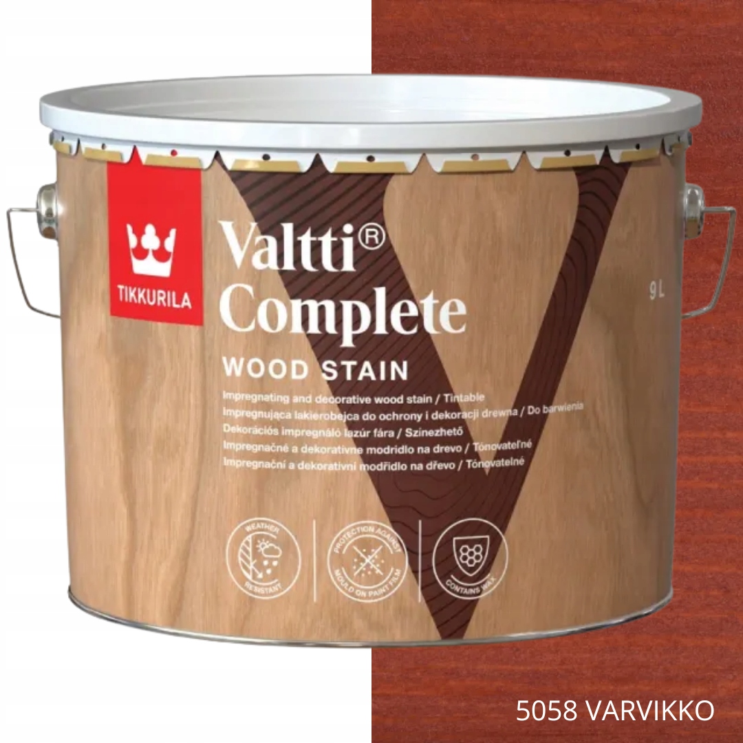 Tikkurila Lakierobejca Valtti Complete 9L Kolor 5075 Kihokki
