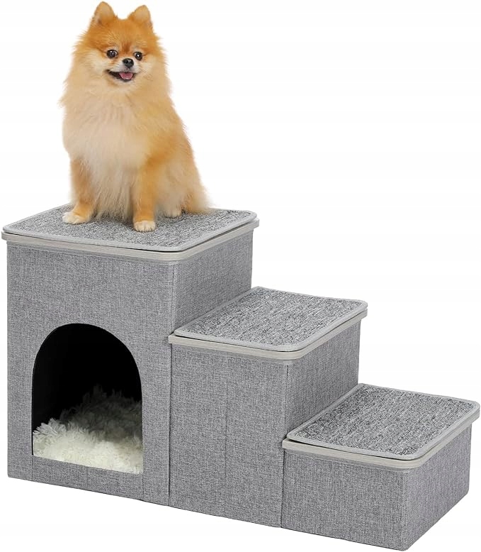 Levně Petepela Schody pro psa se 3 úložnými boxy