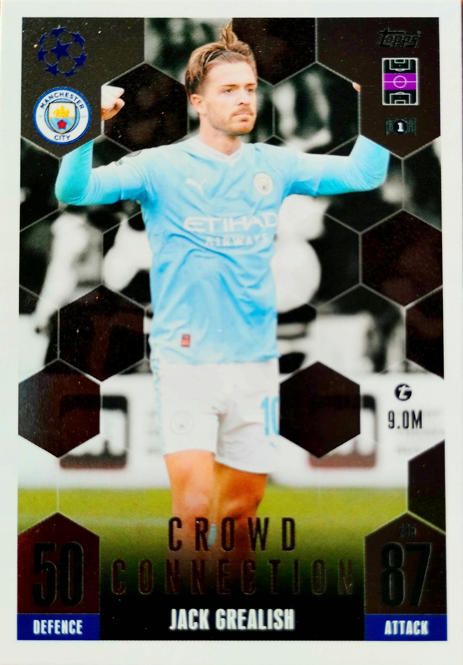Topps Match Attax Extra 2023/2024 Crowd Connection 235 Jack Grealish