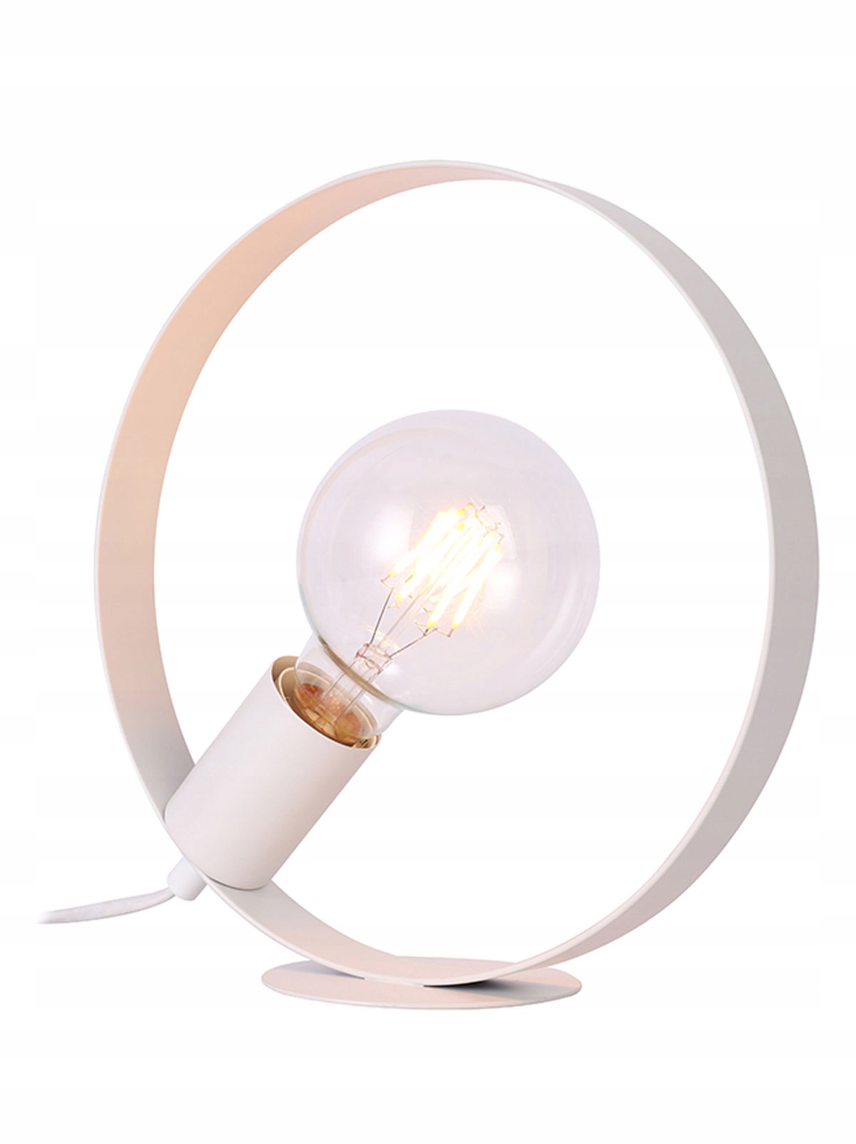 Stolní lampa kulatá bílá 1x40W E27 Nexo Ledea