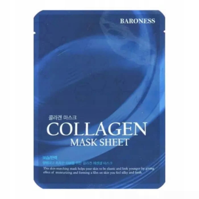BARONESS Collagen Mask Sheet, 21 g - Ujędrniająca maska w płachcie z kolagenem — 4