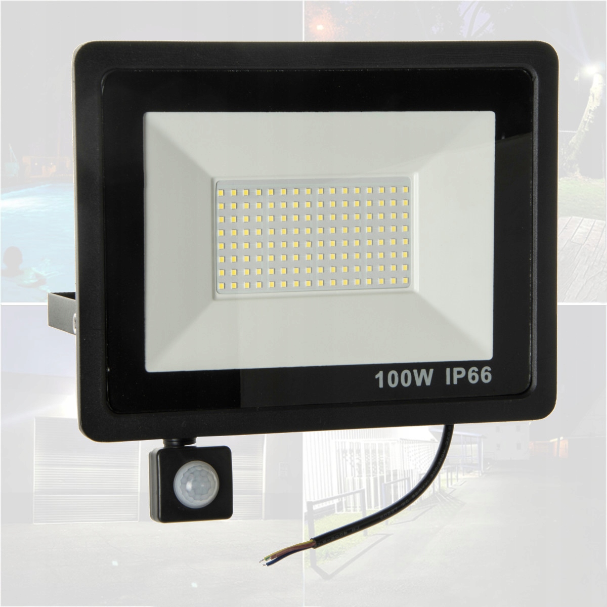 

Halogen Naświetlacz Lampa 100W z czujnikiem ruchu