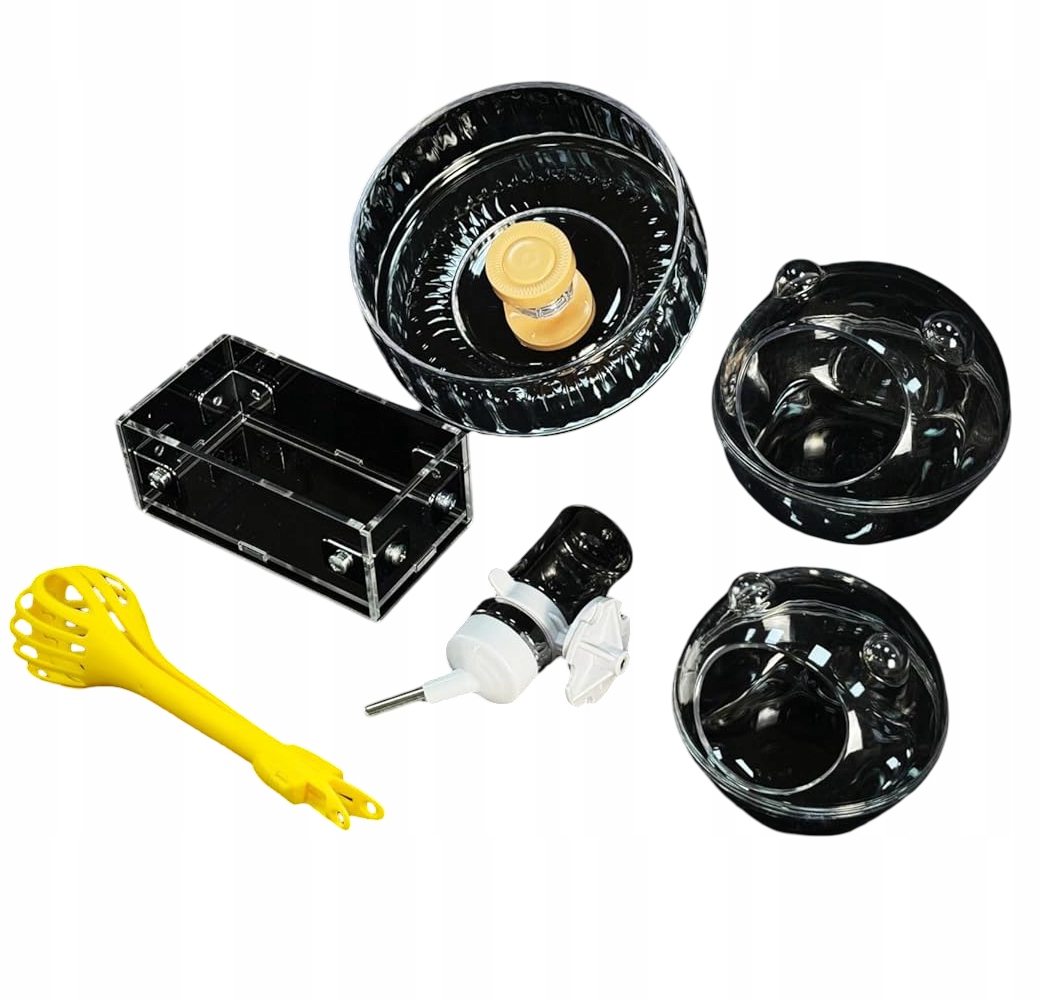 Levně GuineaLoft Sada pro křečka Naviják láhev na vodu Krmítko Úkryt