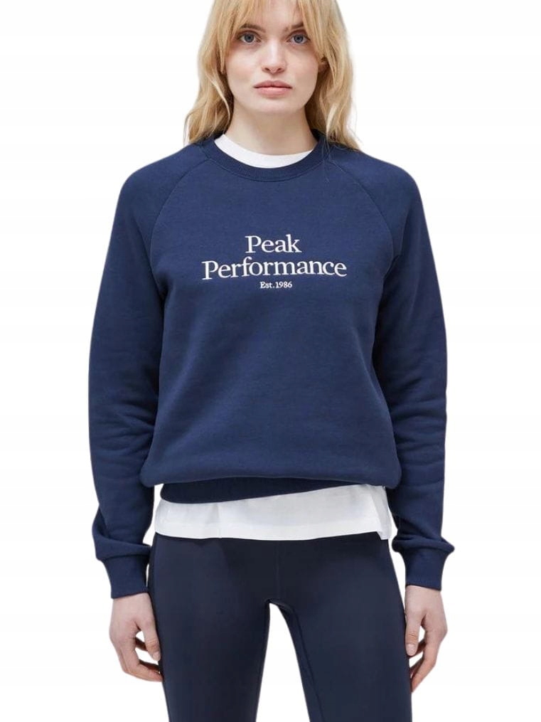 Mikina Peak Performance Original Crew tmavě modrá L