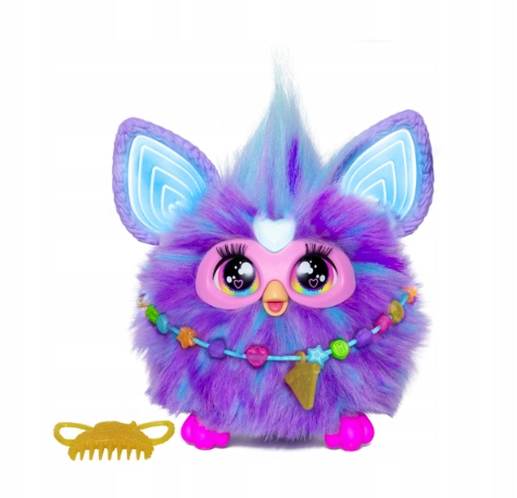 FURBY Interaktywna maskotka Fioletowa Hasbro F6743 Wysokość produktu 15 cm